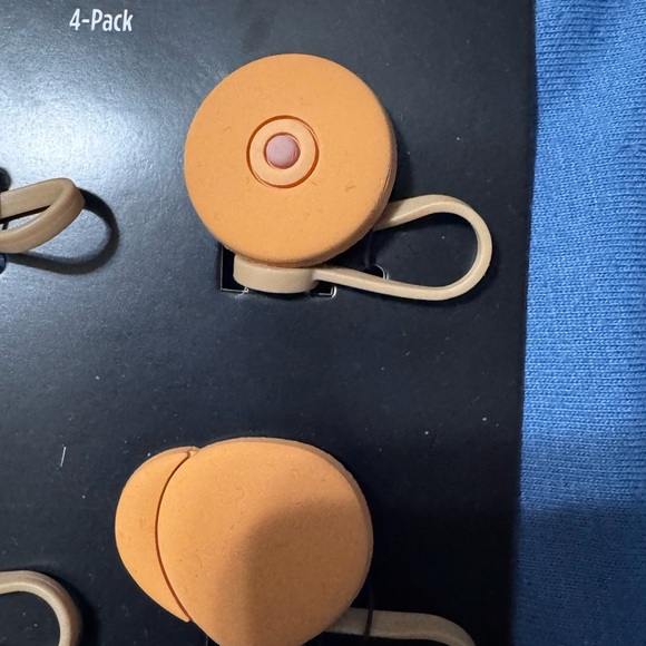 🍑 Spencer’s Adult Novelty Straw Toppers – 4-Pack (Brand New) - Picture 2 of 3